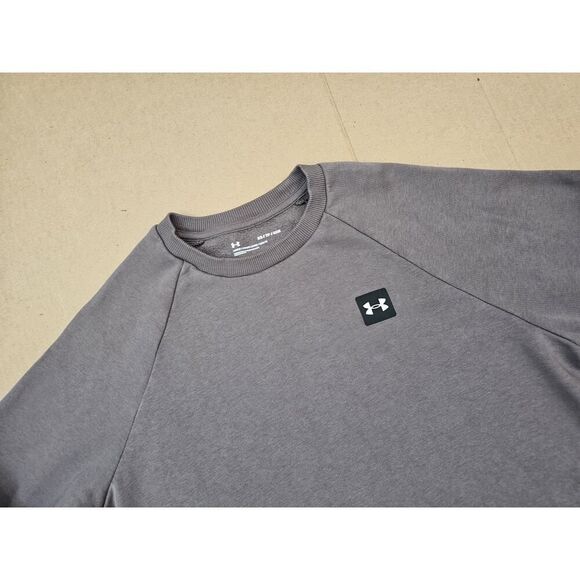 Under Armour Men's Rival Fleece Sweatshirt 1357096 Size XS Gray - Picture 7 of 10